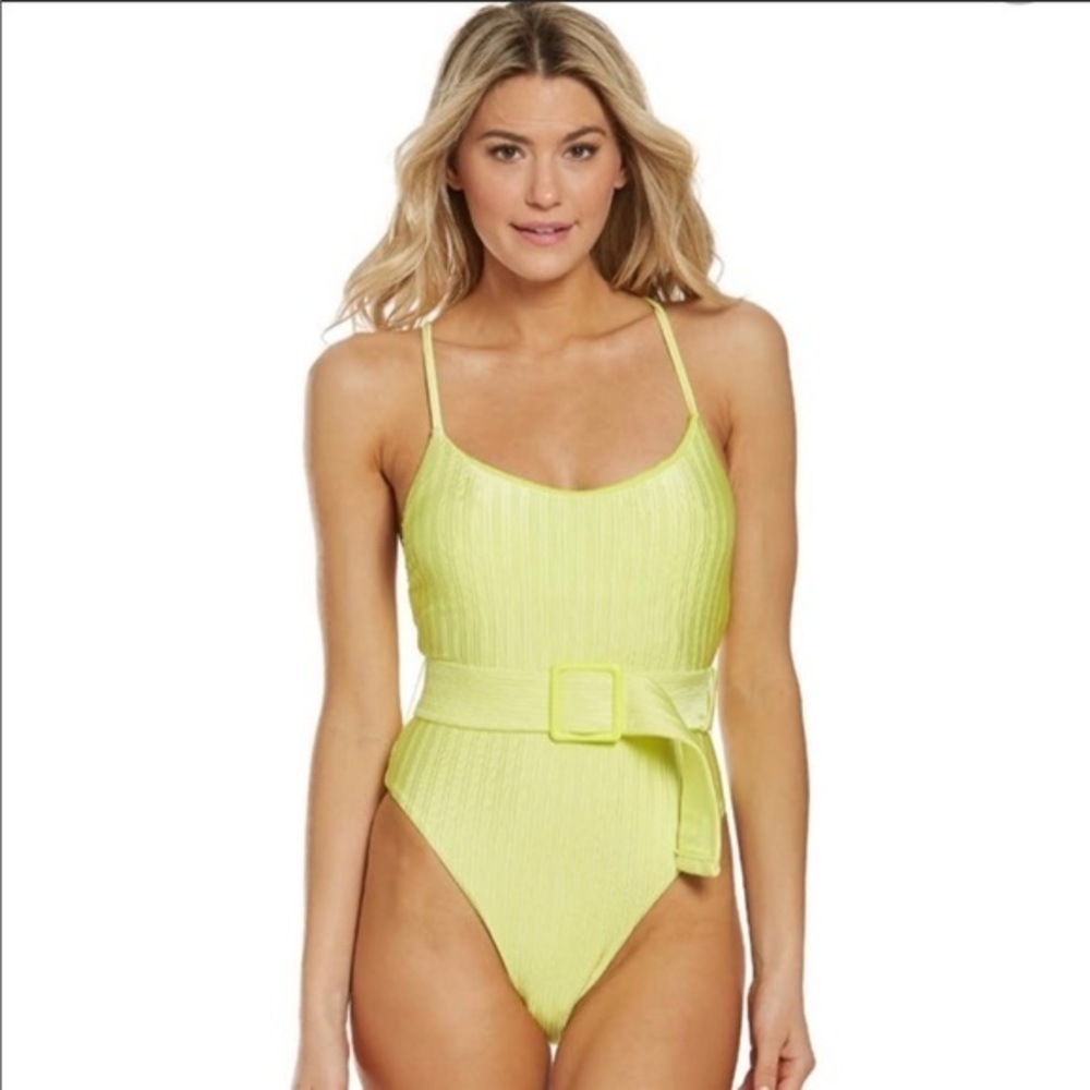 NWT The Bikini Lab Luster Rib Texture Swimsuit - Picture 5 of 7
